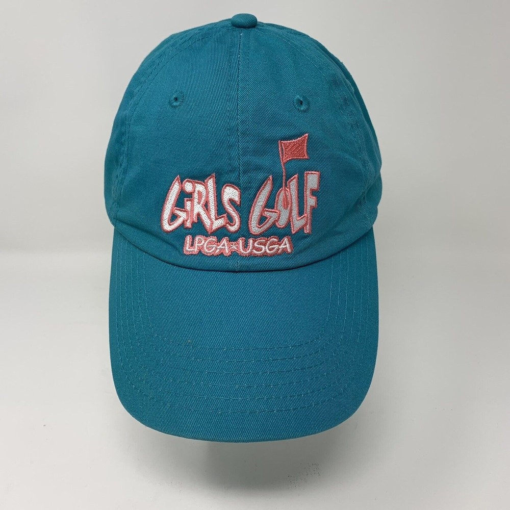 LGPA Girls Golf Teal Baseball Cap Hat Adjustable